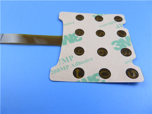 China Single Layer Flexible FPC With 3M Tape for Keypad Membrane on sale