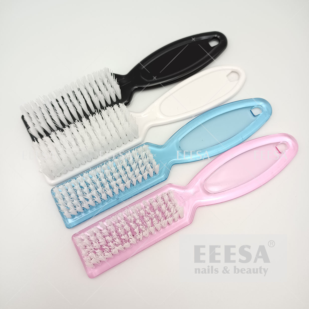  Manicure Plastic Finger Nail Scrubbing Cleaning Art Dust Clean Up Brush Manufactures