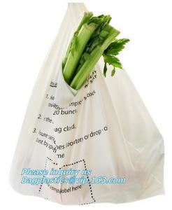 100% Compostable vest carrier plastic shopping bag with ce certificated, Vest Carrier Bags for Home Usage, vest carrier Manufactures
