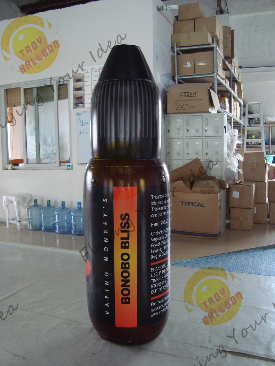  Black Giant Inflatable Bottle / Nylon Tall Custom Inflatable Products Manufactures