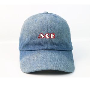  Personalized Custom Design Denim Baseball Hats / 6 Panel Washed Plain Dad Cap Manufactures