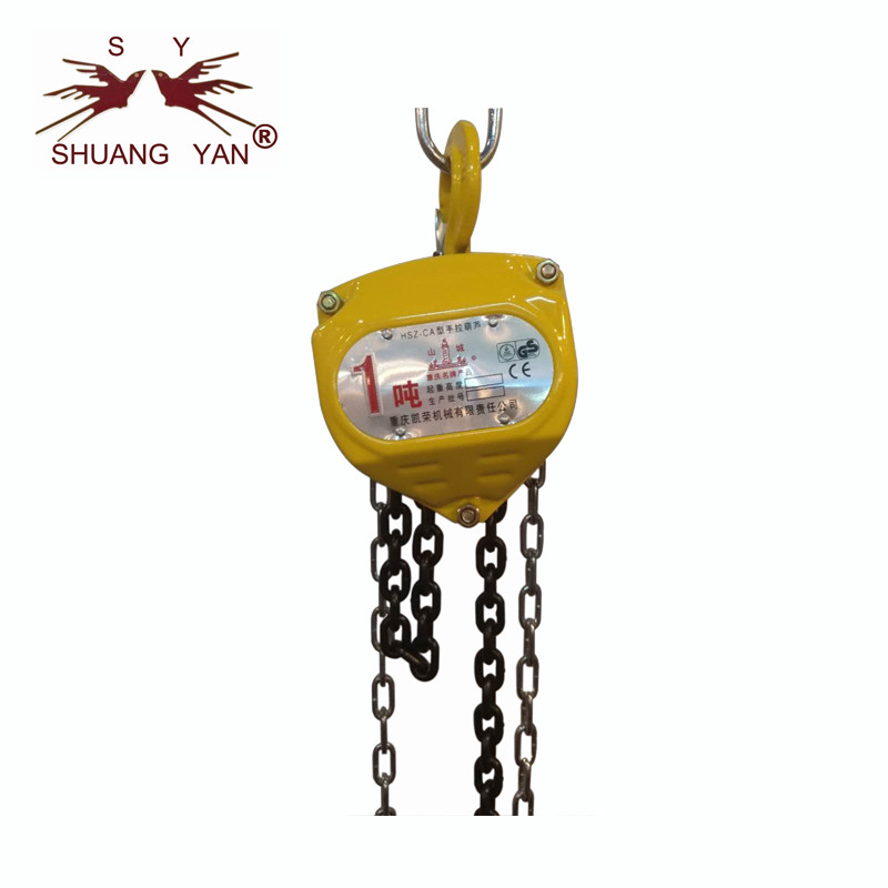 China Construction Lifting Tool Manual Chain Block 1T*3M HSZ-CA Cheap Chain Hoist on sale