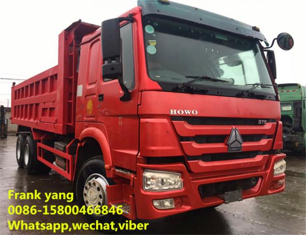 Quality Howo 336 / Howo 371 Used Dump Trucks 2008 Year Low Fuel Consumption for sale