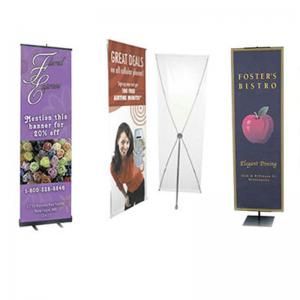  Advertising graphic banner stand Trade Show Display X Banner Stand With PVC Banner Manufactures