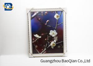  PET / PP 3D Lenticular Pictures Printing Beauiful Flower Pattern For Home Decoration Manufactures