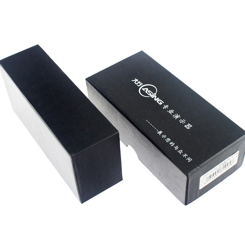China Laser Pointer Presenter Glossy Black Gift Boxes Custom Product Boxes on sale