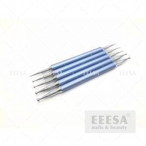  Luxury Blue DIY Nail Art Tools Professional Different Size Easy To Handle Manufactures