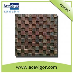  Natural solid wood mosaic for wall decoration Manufactures