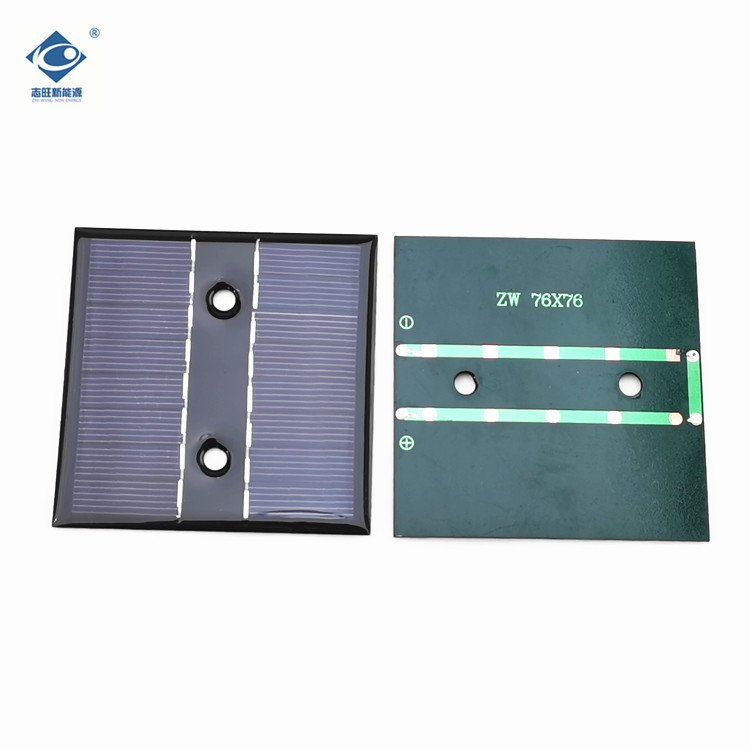 China 8V Mini Epoxy Solar Panel ZW-7676-8V Customized Solar Panel Charger 0.6W Poly Crystalline Solar Panel on sale