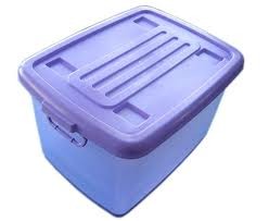 China Blue ABS / PC / PU Custom Plastic Containers For Large Plastic Storage Lid on sale