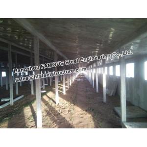 China Metal Sheds Industrial Steel Buildings For Car Garage , Painted 