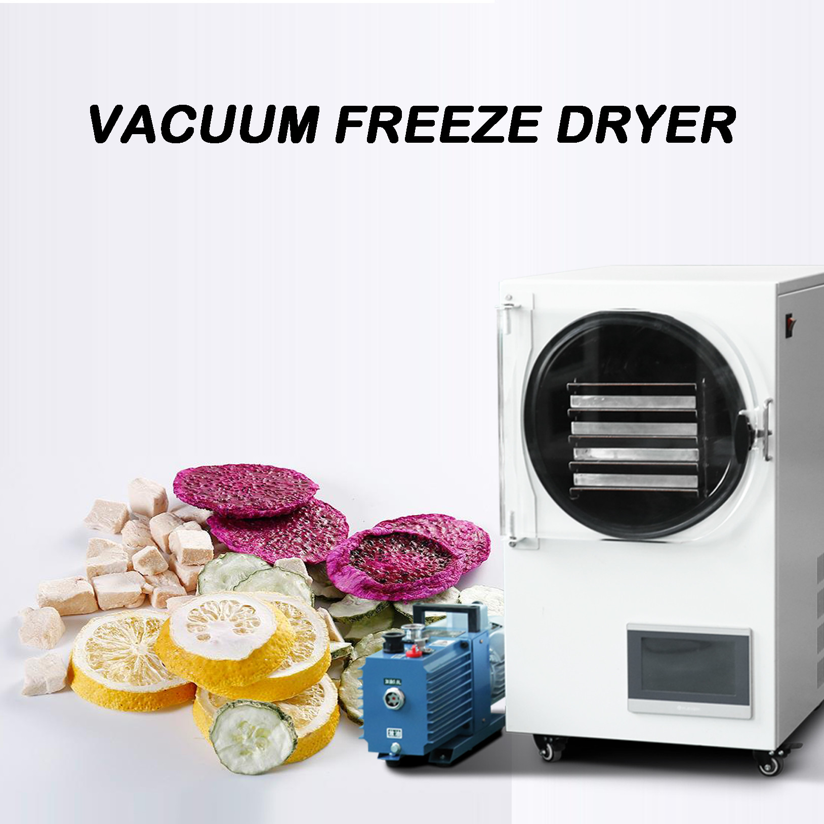 China Food Freeze Dryer Machine Vacuum Equipment 60Hz Dry Fruit Lyophilizer on sale