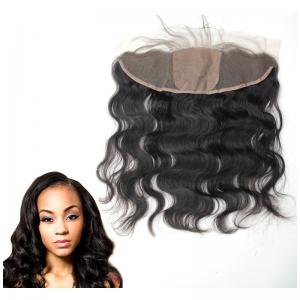 China Ear To Ear Silk Base Lace Front Hair Closure With Hidden Knots Body Wave on sale