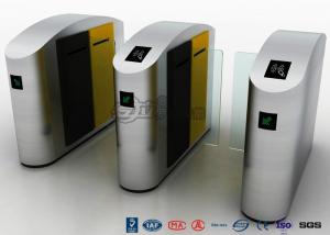  High Speed Turnstile Access Control System Entrance Security Solutions Soft Flapper Manufactures