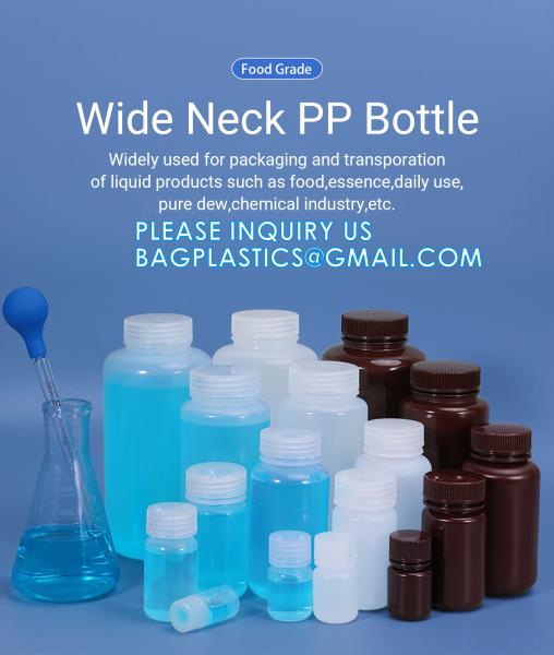 Quality Square Chemical Plastic Biochemistry Medical Reagent Bottle 30ml 50ml 60ml 150ml 500ml 1000ml Custom Capacity for sale