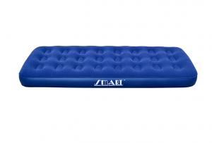 China Single Flocked Air Bed Inflatable mattress flocked top PVC sides and bottom  Sturdy vinyl construction on sale