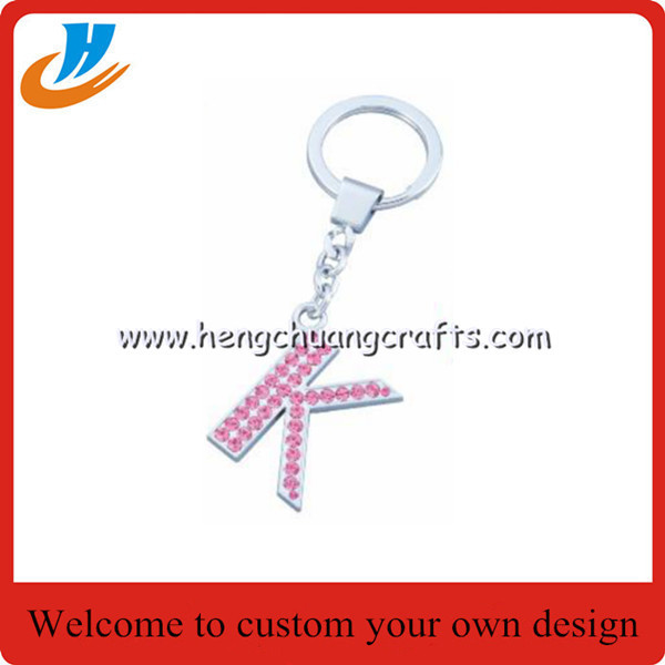 China Custom alphabet keychain holder,letter tag keychain with custom,tag holder key chains welcome custom on sale