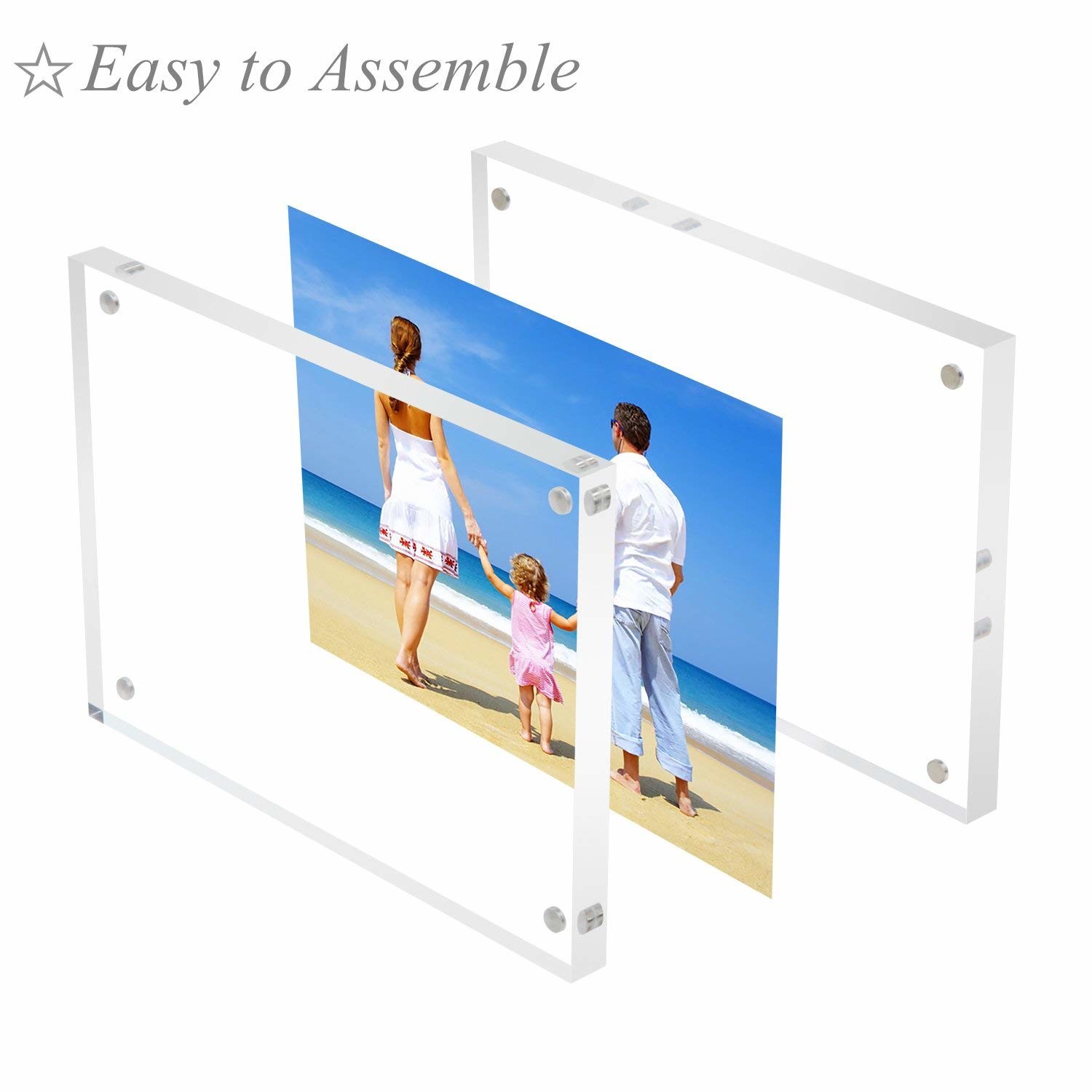  Non Glare Acrylic Frameless Picture Frames Manufactures