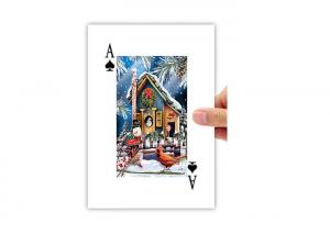  5.6x8.7cm Lenticular Printing 3D Poker Card 4c On Backside Eco - Friendly Manufactures