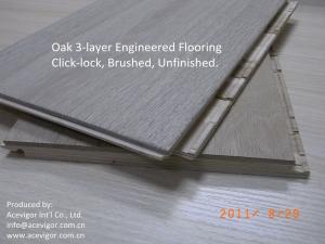  White Oak Engineered Flooring click lock Manufactures