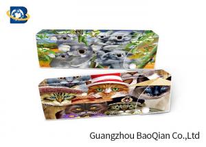  Cartoon Animal 3D Stationery Flip Effect For School , 3D Pencil Case Manufactures