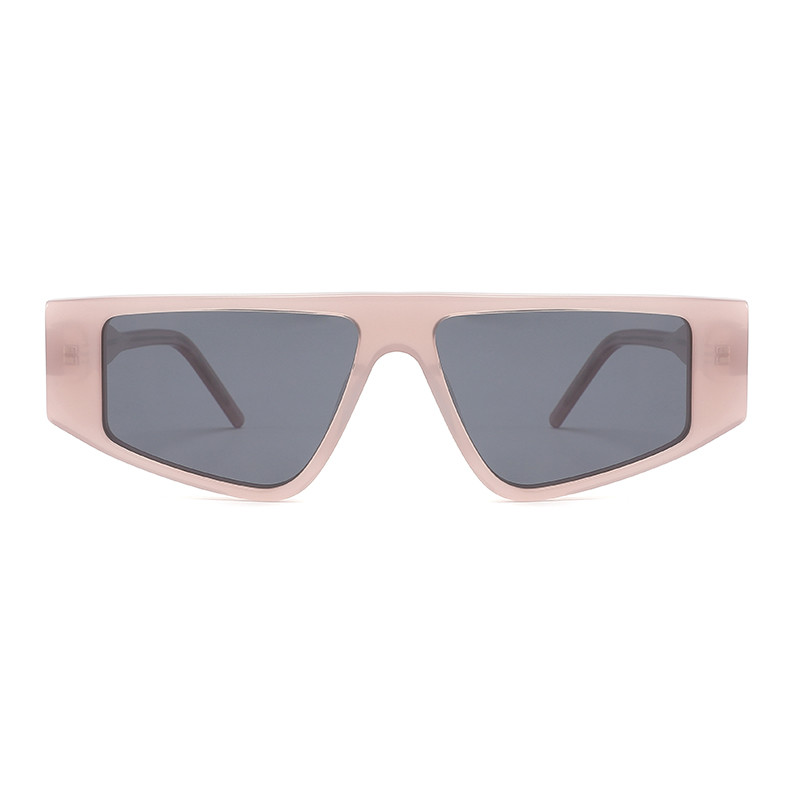  Flat Top Acetate Frame Sunglasses Custom Irregular Metal Frame Sunglasses Womens Manufactures