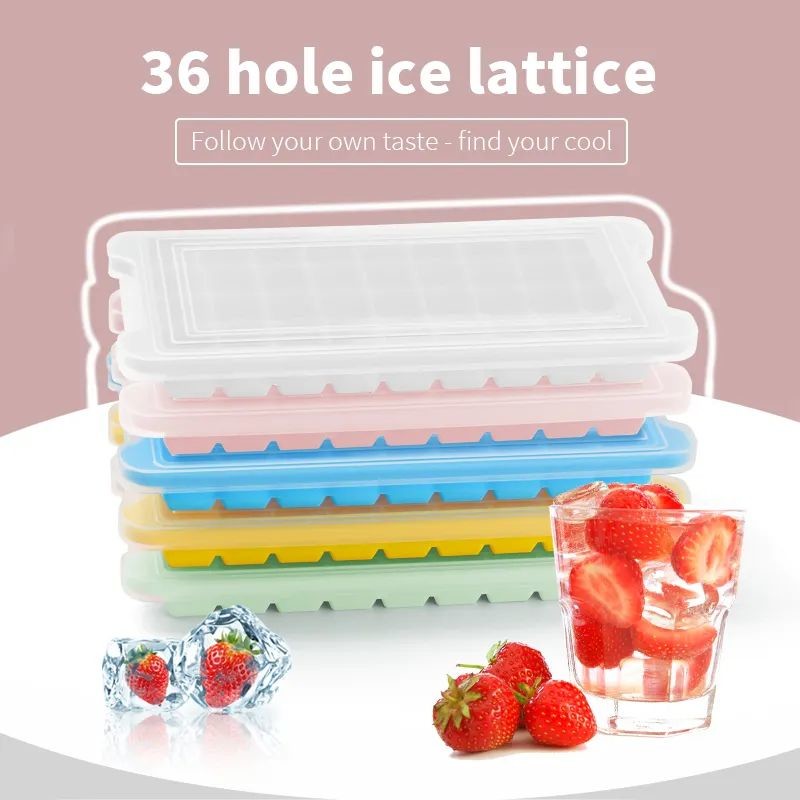 China Cocktails Silicone Ice Cube Tray With Lid Multipurpose Durable on sale