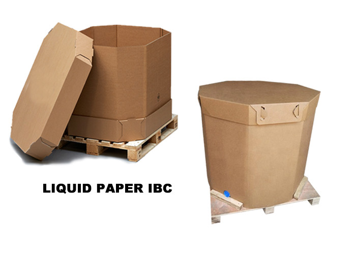 Plastic ISO Tank Paper IBC Container 1000L Foldable