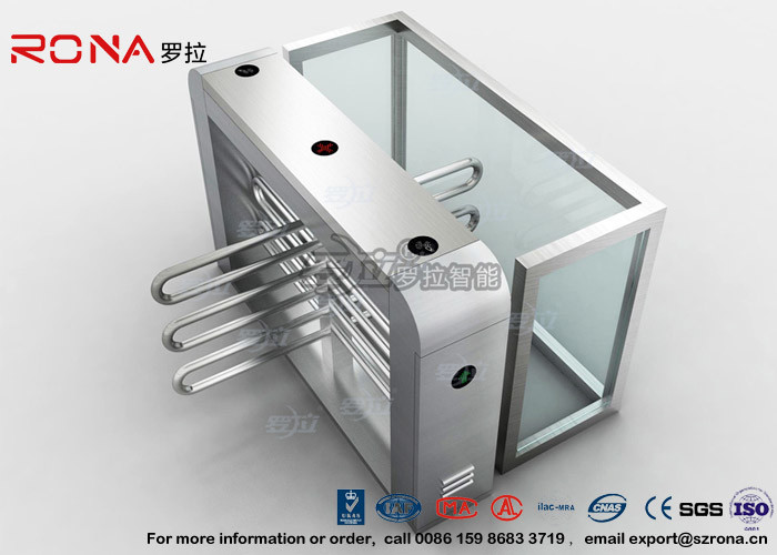  Bus Station Waist Height Turnstiles Coin Collector Remote Control Boom Barrier Gate With 304# stainless steel Manufactures