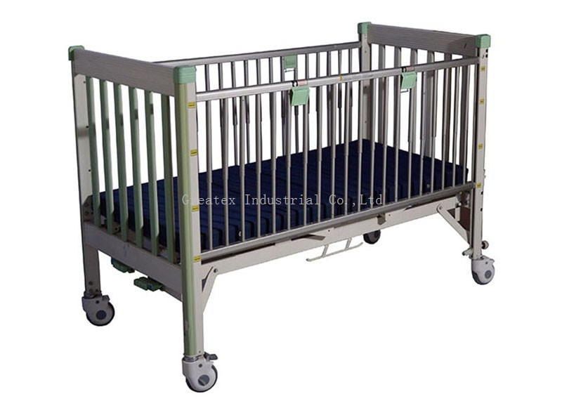 Quality Height Adjustable Pediatric Hospital Bed , Toddler Hospital Bed Full Length Guard Rails for sale