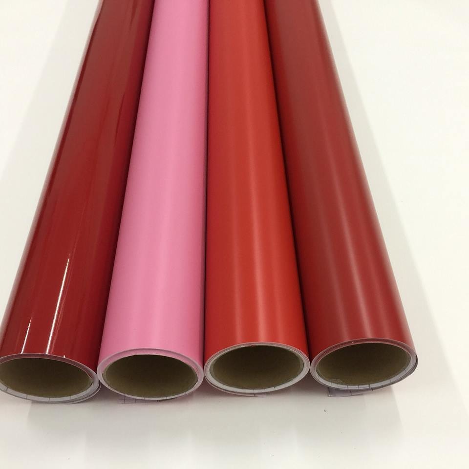 Quality Glossy Matte 1.06x50m Coloured Vinyl Rolls with 120gsm Release paper for sale
