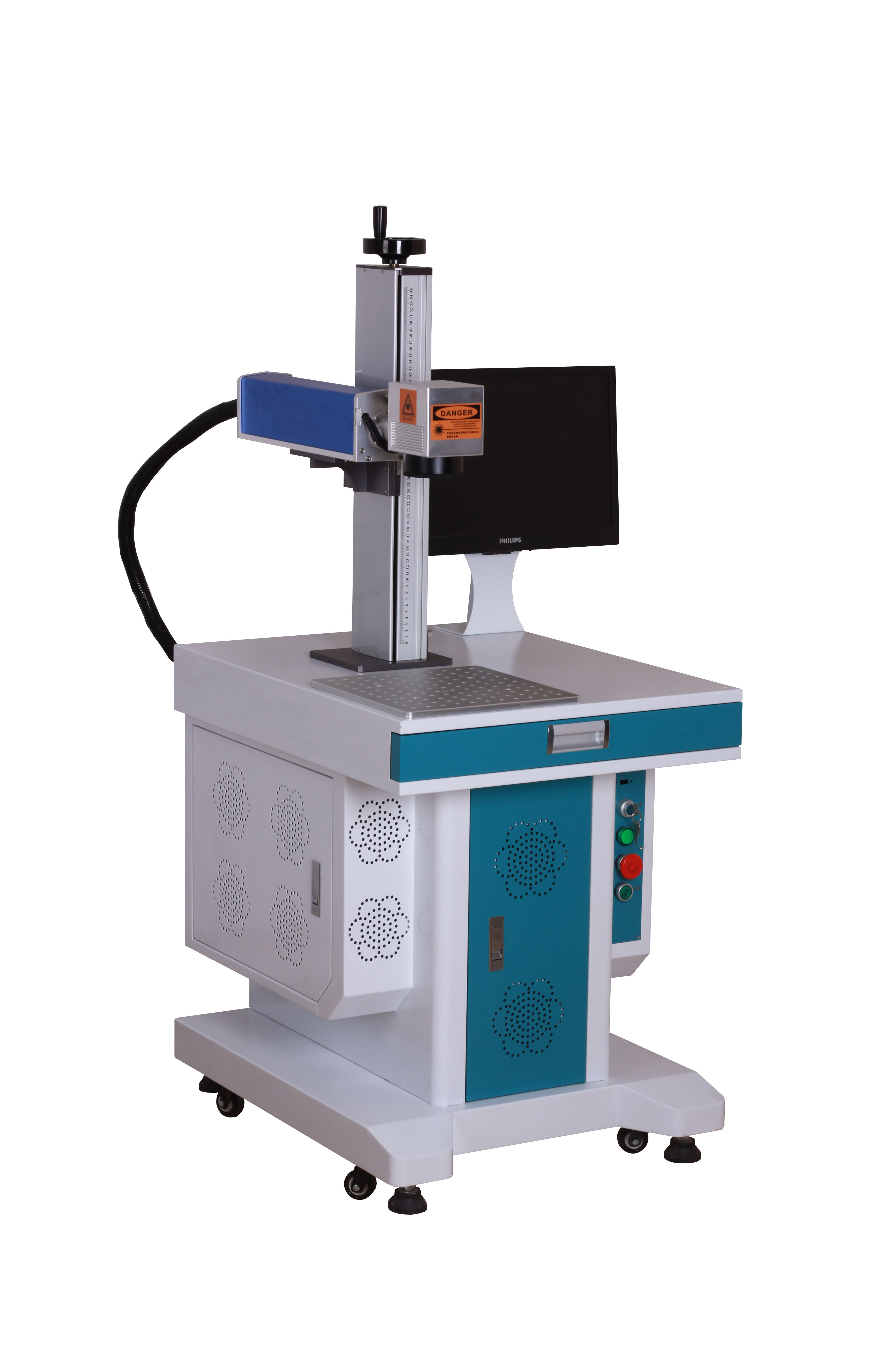  White And Blue Equipment KR 3D Laser Marking Machine For Metal Gold Silver Manufactures