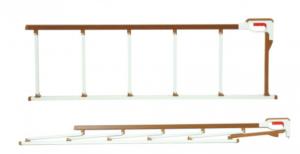 OEM Hospital Bed Side Rail Guard With Aluminum Alloy Lightweight 1360*420mm