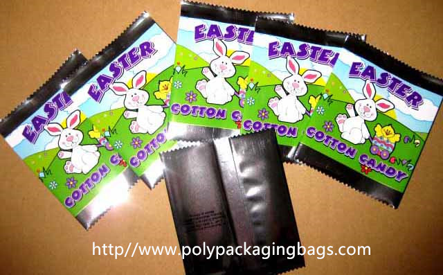  Chocolate / Cotton Candy Packaging Aluminium Foil Bag Middle Sealed Manufactures