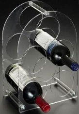  High Quality Beautiful Shape 2 Bottle Acrylic Wine Racks Manufactures