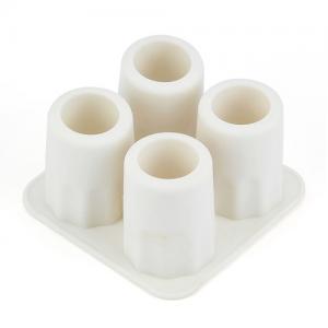 China Set Of 4 Small Silicone Mini Ice Cube Tray , Cool Ice Trays For Soft Drinks on sale