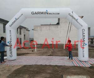  beautiful 6m x 3.3 m white inflatable sports arch for malta come with air blower Manufactures