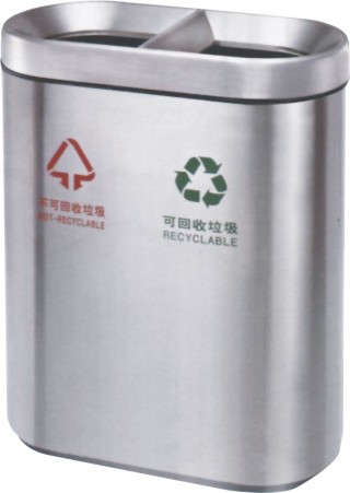 China Matt Stainless Steel Garbage Bin 580*280*H720mm Easy Maintain on sale