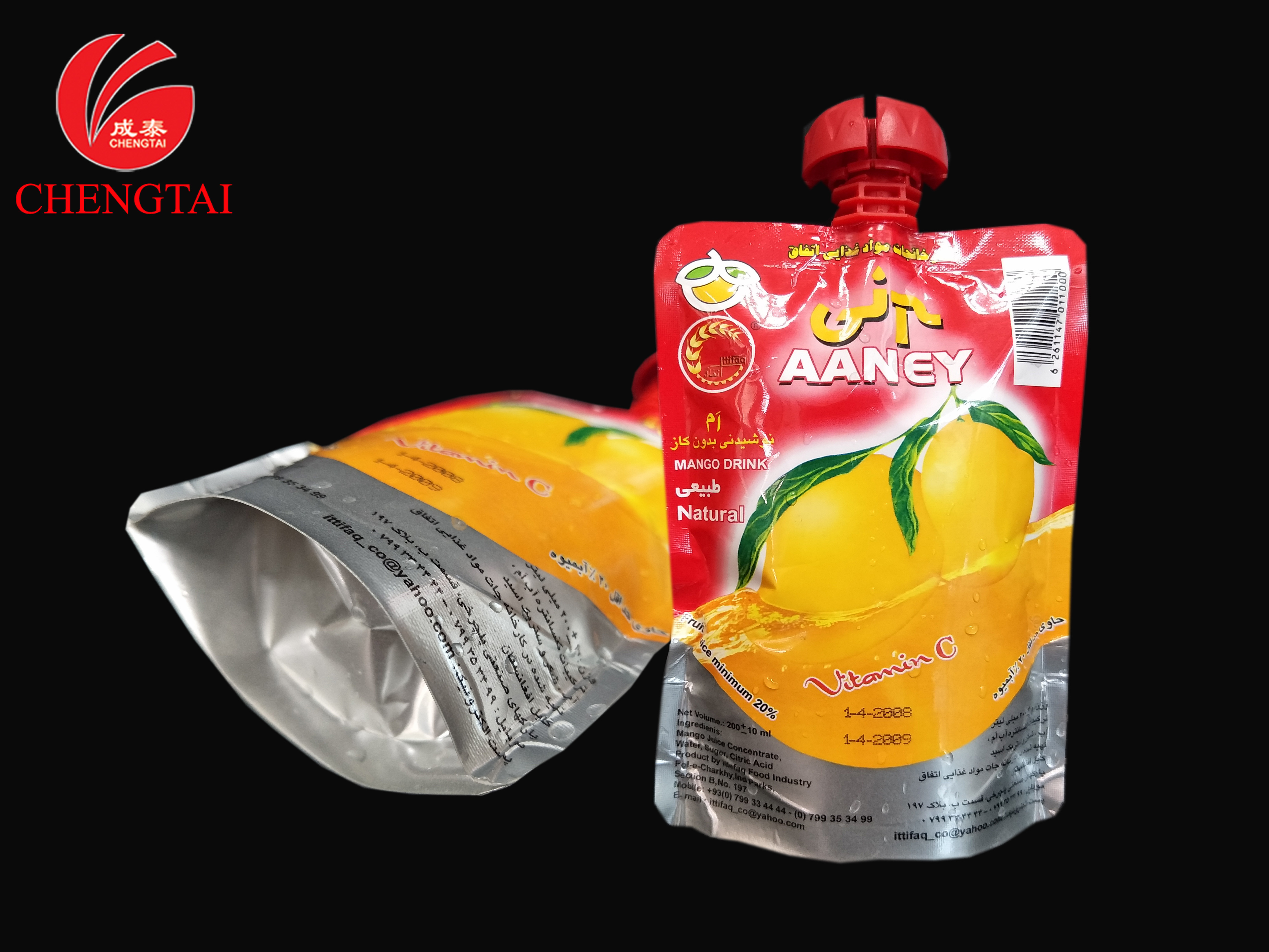  200ML Stand Up Bag With Spout / Food Material Juice Packaging Pouch Manufactures