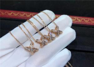  Sophisticated 18K Gold Diamond Necklace ,  Jeux De Liens Necklace Manufactures