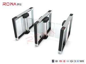  Dual Channel Automation Swing Turnstile Fast Lane Gate 30 Persons / Minute Transit Speed Manufactures