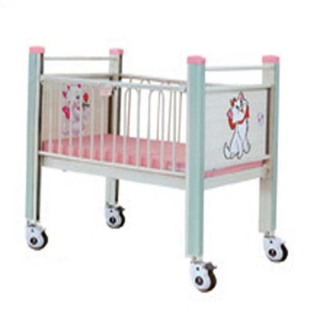  CE Single Crank Manual H58mm Hospital Baby Bed Manufactures