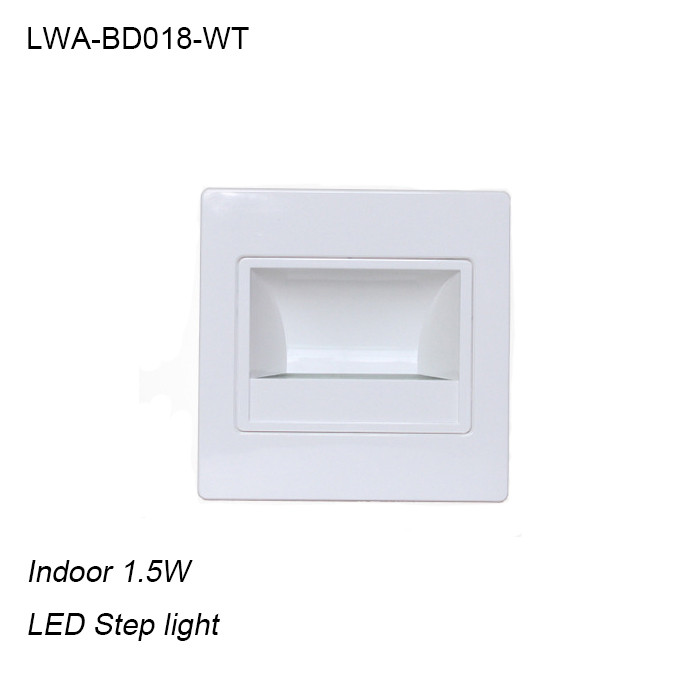  ABS High quality white inside 1.5W LED step light&LED Stair light Manufactures