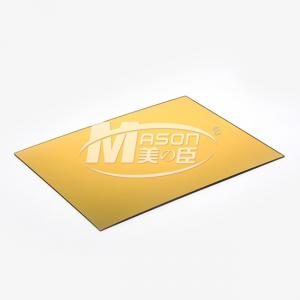  5mm 1220 X 1830mm Plastic Mirror Sheet Gold Silver One Side PMMA Manufactures