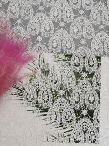 China Heart Pattern Embroidery Crochet Lace Fabric Chemical Wedding Dress Lace on sale
