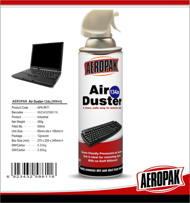  Non Toxic Industrial Cleaning Products , Computer / Keyboard Air Duster Can Manufactures