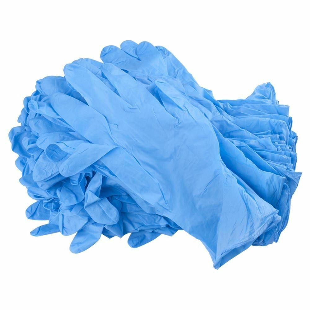  Medical Sterile Blue Nitrile Disposable Gloves Large Manufactures