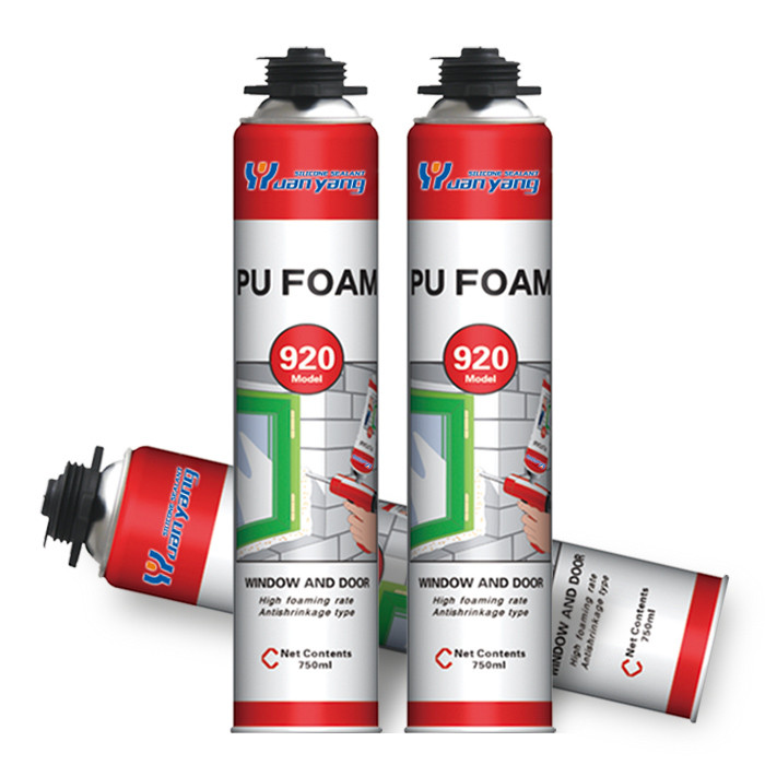  Acoustic Expandable Pu Foam 750ml Polyurethane Sealant Pu Expanding Foam Spray Manufactures