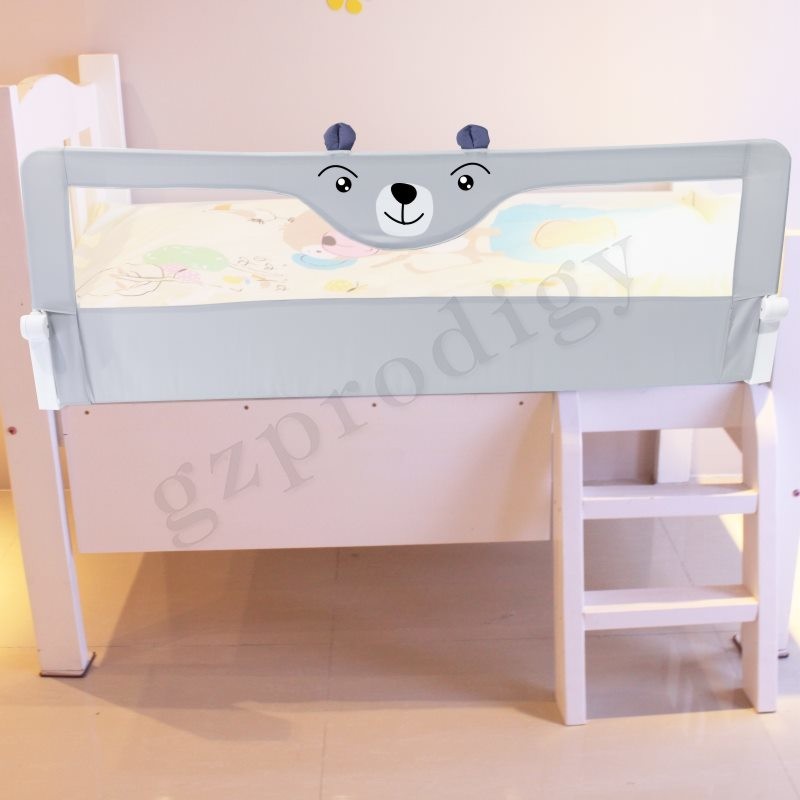 Quality Portable To Use Breathable Mesh Cartoon Protect Baby Safety Extra Long Bed Rail for sale