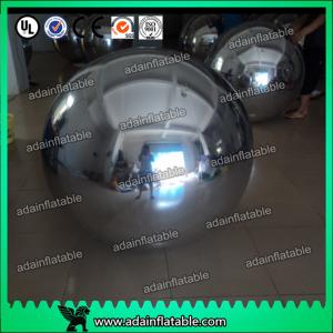  Wedding Stage Christmas Decoration Inflatable Mirror Balls Large Gold / Silver Manufactures